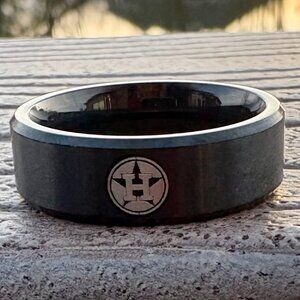 Houston Astros MLB Titanium Ring 8mm